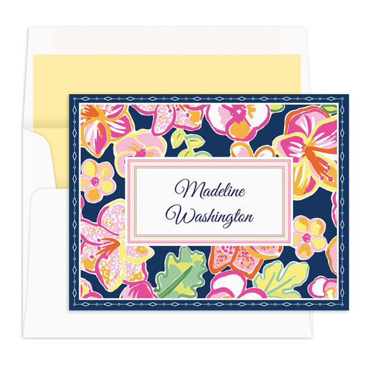 Island Hibiscus Folded Note Cards